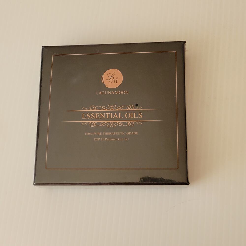 Lagunamoon Essential Oils Gift Set for Diffuser 10 Scents. New, sealed